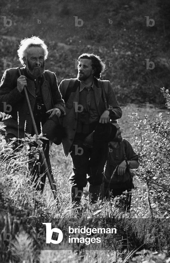 Hunter in Bavaria, 1959 (b/w photo)