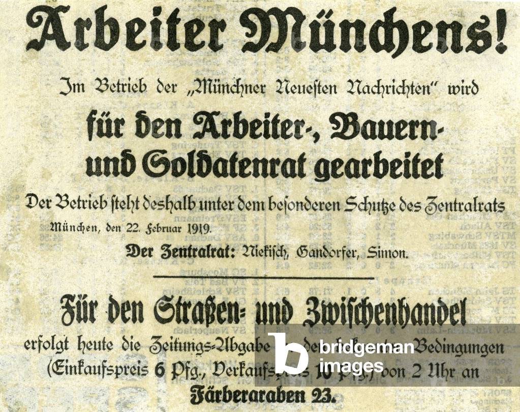 Bavarian Soviet Republic, 1919