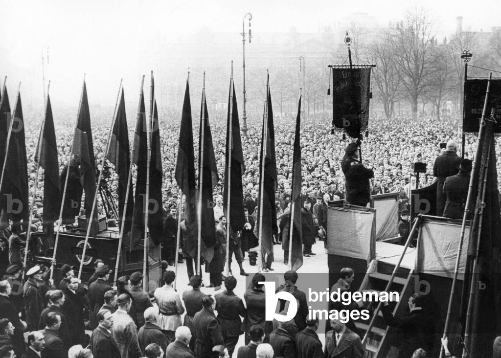 Campaign rally of the Iron Front in Berlin, 1932