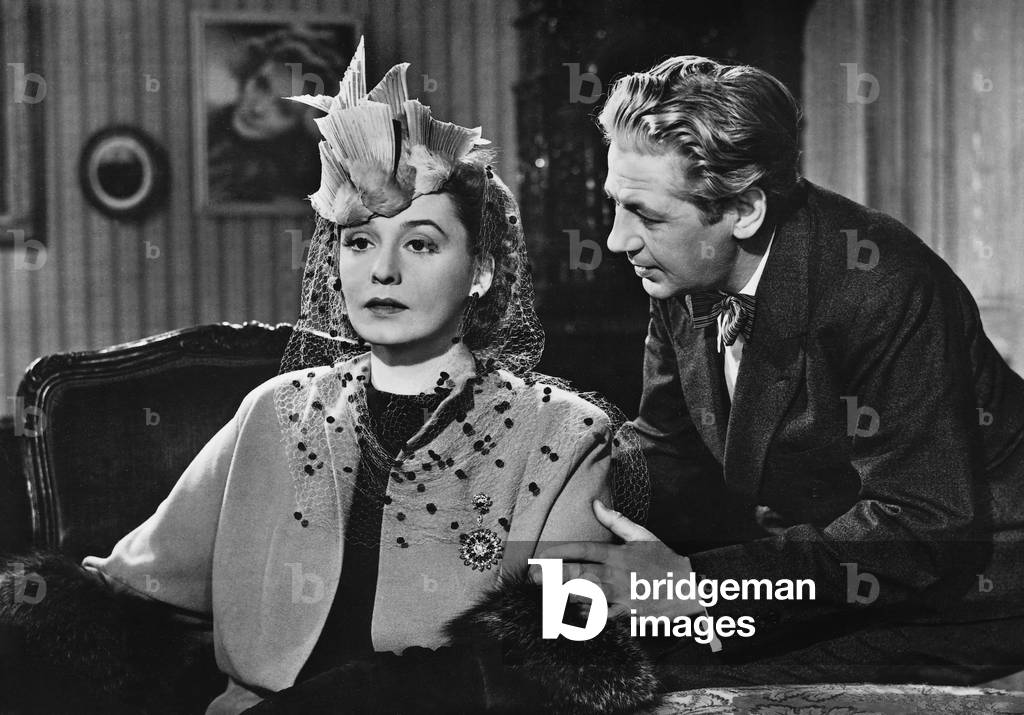 Zarah Leander and Paul Hoerbiger in 'The big love', 1942 (b/w photo)