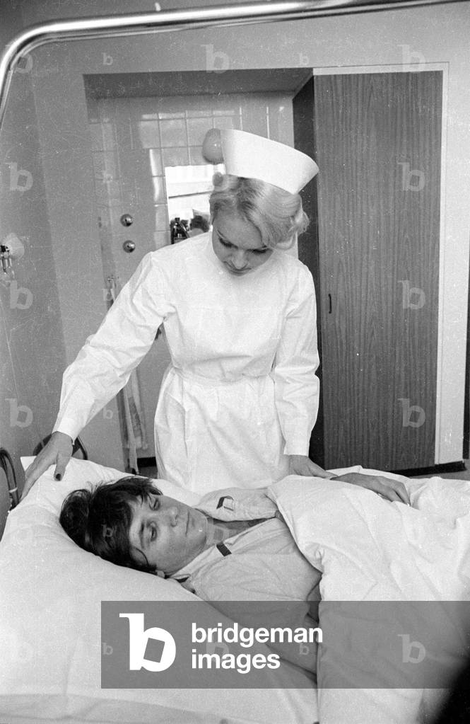 Nurse, 1971 (b/w photo)