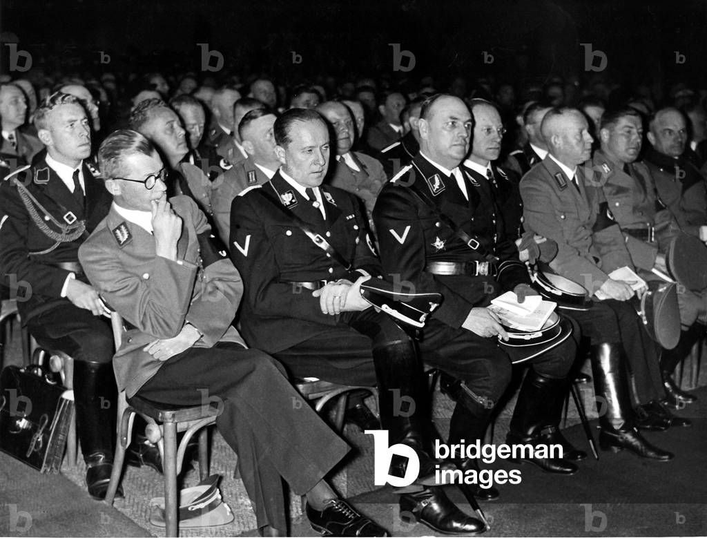 Josef Terboven, Walter Darre, Dillgardt, Herbert Backe at the Reich Gardenshow,1938 (b/w photo)