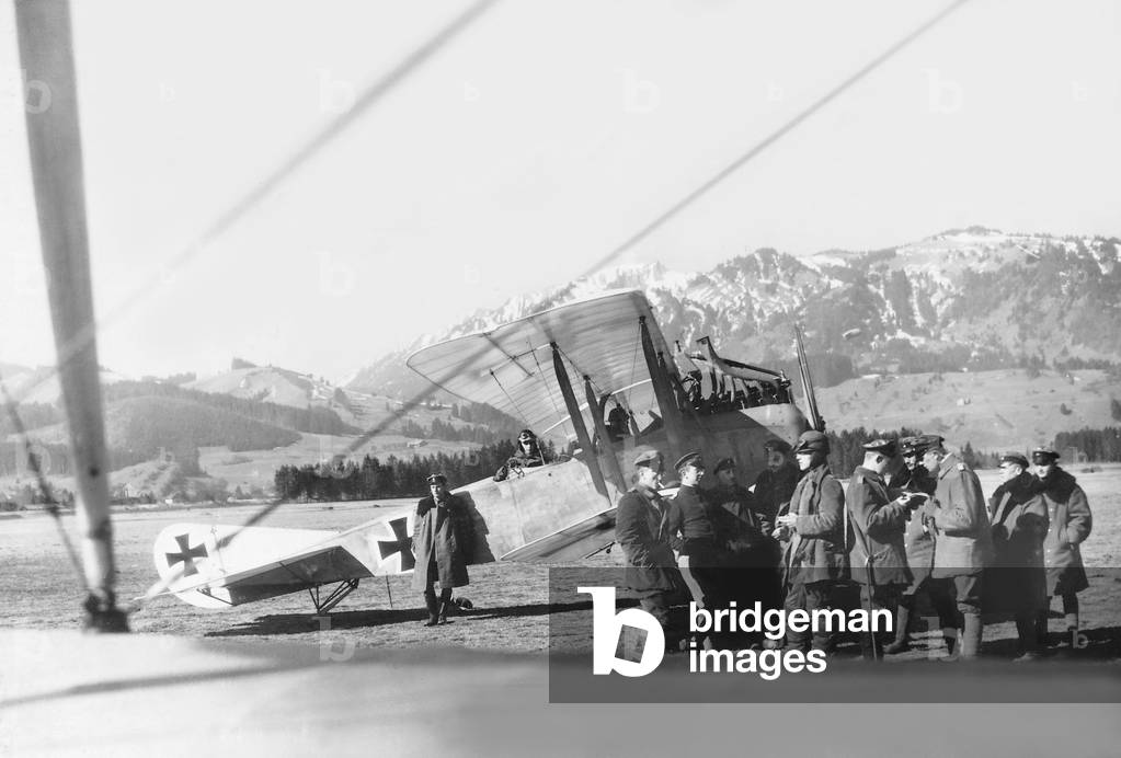 Flight school, 1918 (b/w photo)