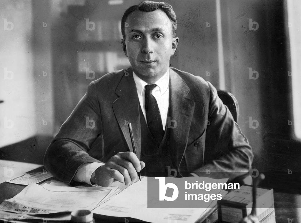 Harry Warner, 1929 (b/w photo)