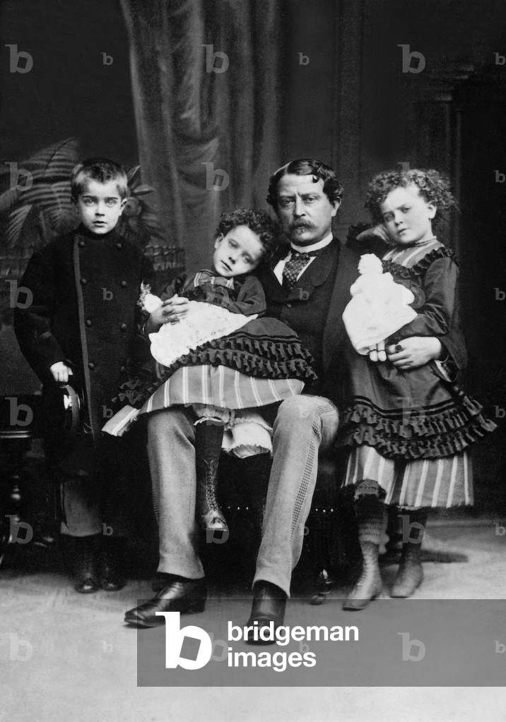The Sandrock family (b/w photo)