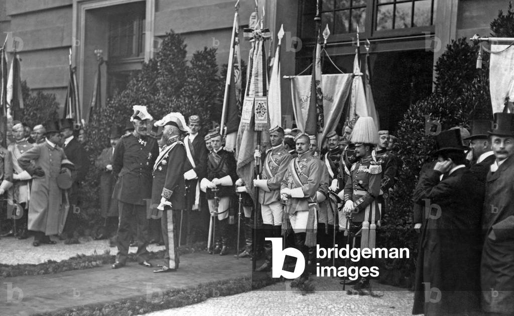 Celebrations to mark the anniversary of the university in Berlin, 1910 (b/w photo)