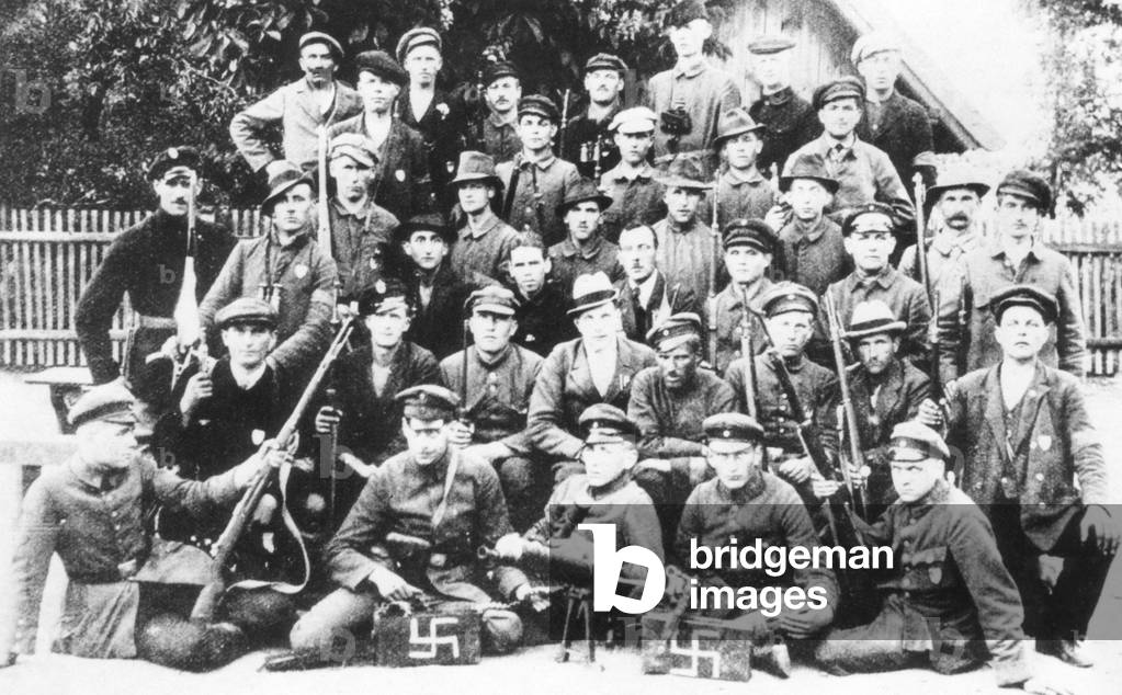 Group photo of Freikorps members, 1919