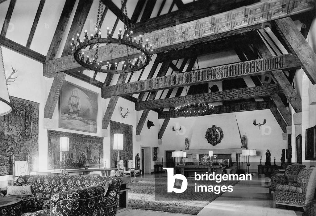 Great Hall in Karinhall, 1938 (b/w photo)