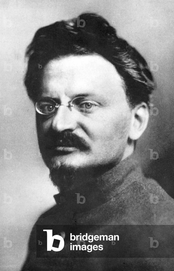 Leon Trotsky, professional revolutionary (b/w photo)