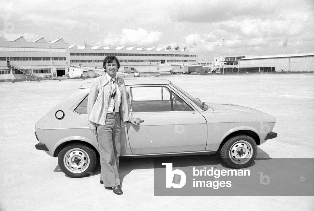 Audi 50, 1974 (b/w photo)