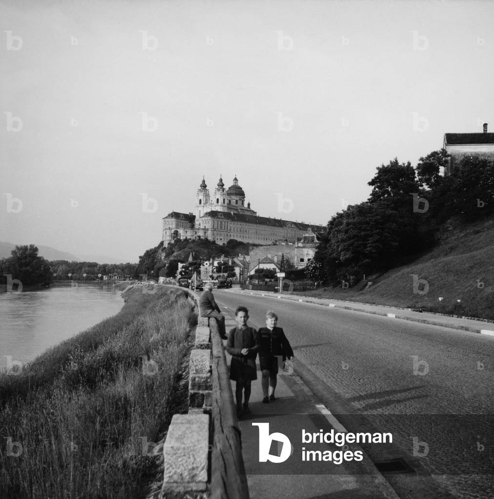 Melk Abbey, 1956 (b/w photo)