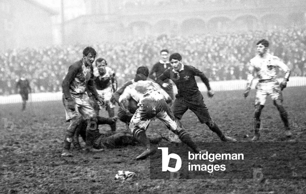 Rugby in England, 1921 (b/w photo)