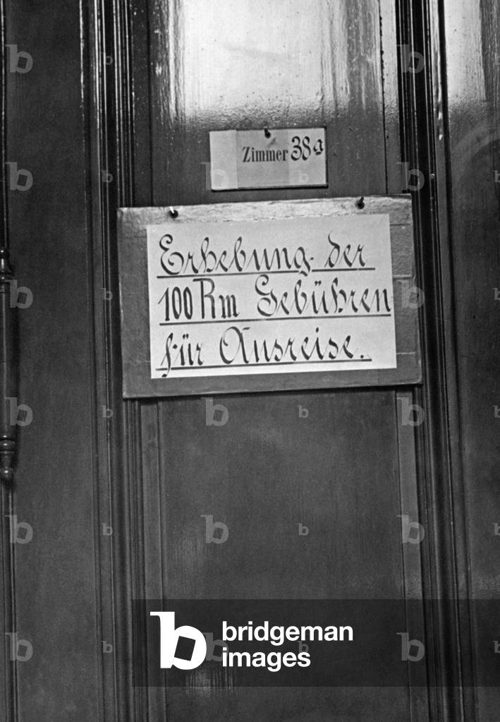 Special fees for trips abroad, 1931 (b/w photo)