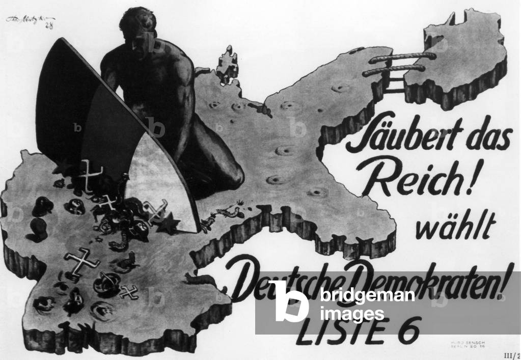 Election poster of the DDP for the Reichstag election, 1928