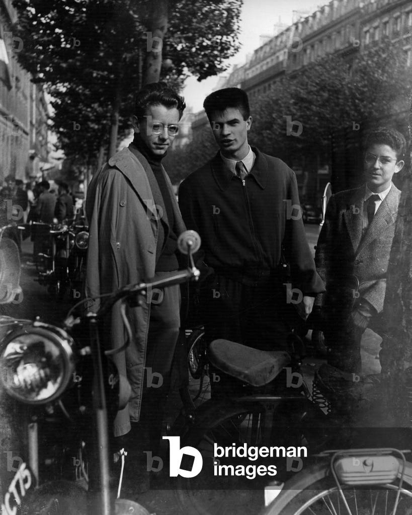 Men in Paris (b/w photo)