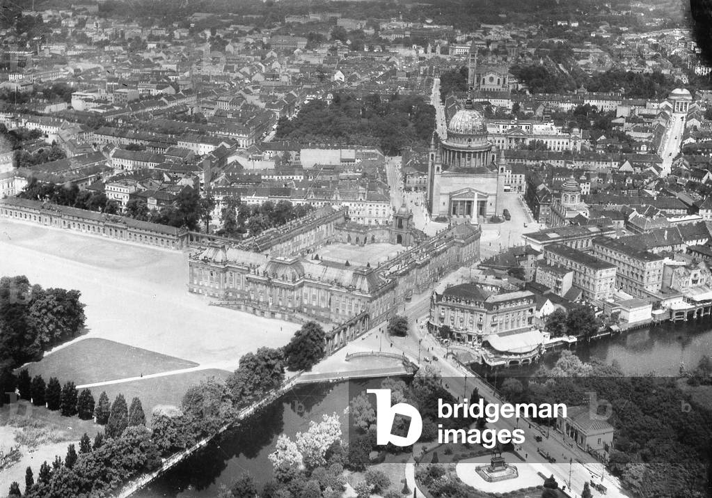 The Stadtschloss (City Palace) in Potsdam, around 1935 (b/w photo)