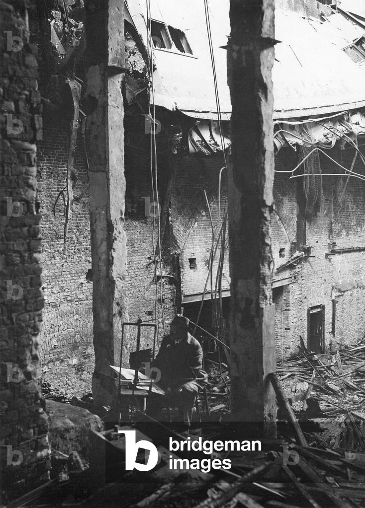 Reichstag Fire, 1933 (b/w photo)