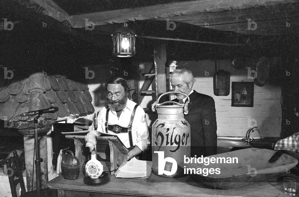 Tosso Herz at Hilgerhof, 1974 (b/w photo)