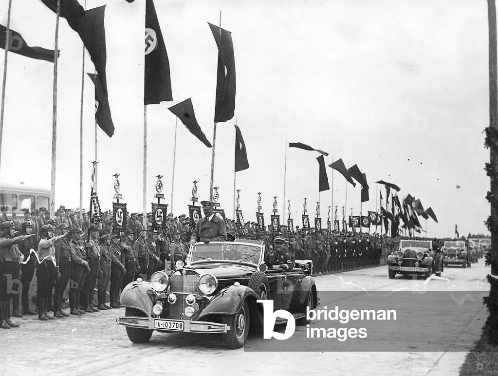 Opening of the Autobahn in 1939 (b/w photo)