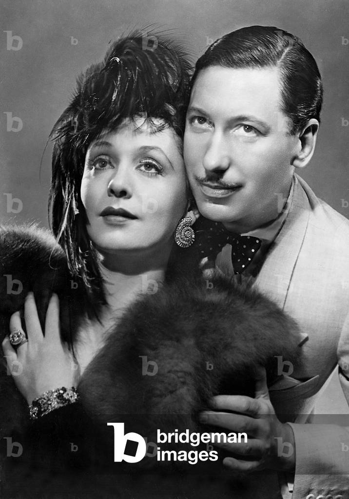 Zarah Leander and Willy Birgel in 'The Blue Fox', 1938 (b/w photo)