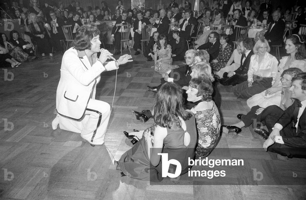 The German Film Ball in Munich, 1974 (b/w photo)