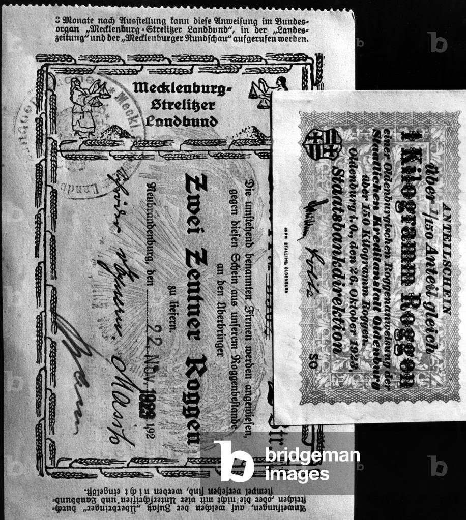 Inflation coupons, 1923