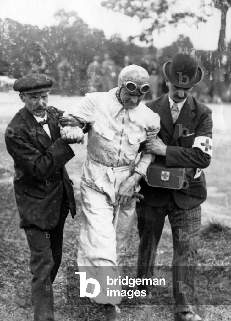Louis Chiron, racecar driver, Monaco, 1899 (b/w photo)