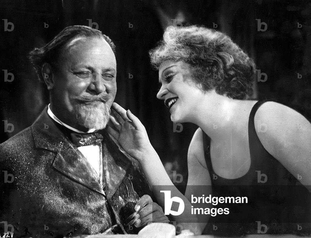 Emil Jannings and Marlene Dietrich in The Blue Angel, 1930 (b/w photo)