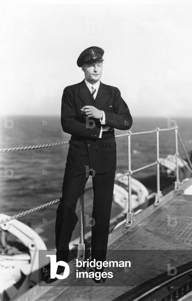 Prince Frederick of Prussia aboard the Lloyd steamer Europa, 1932