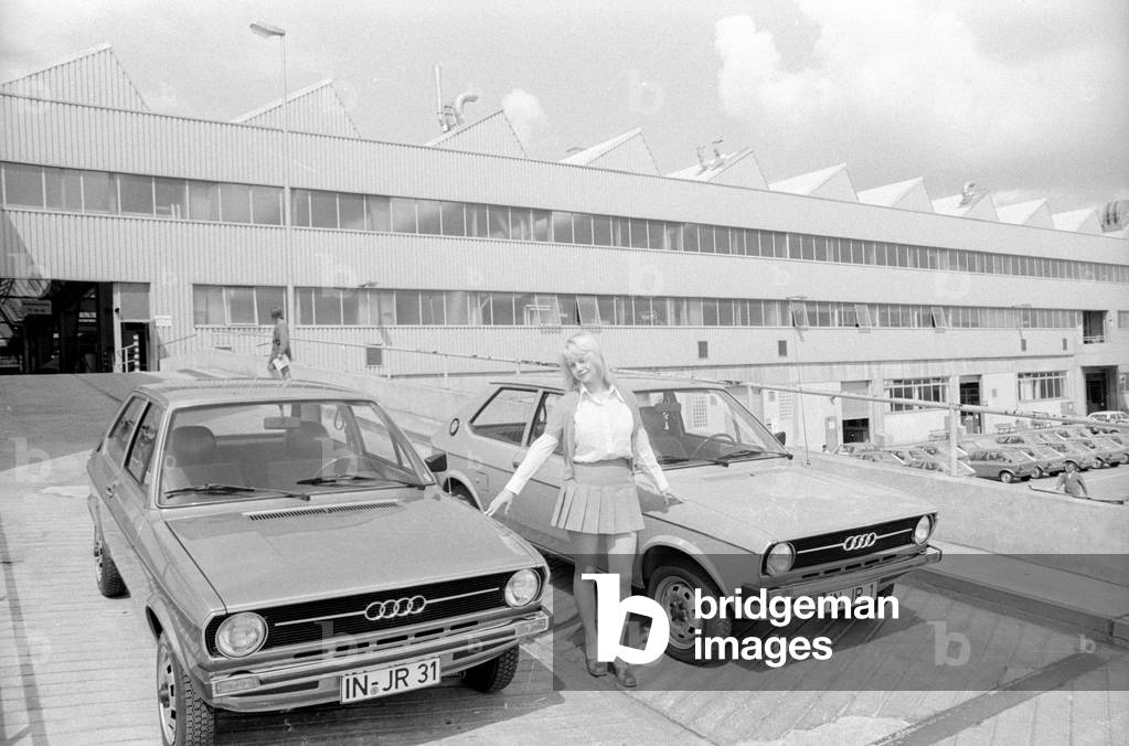 Audi 50, 1974 (b/w photo)