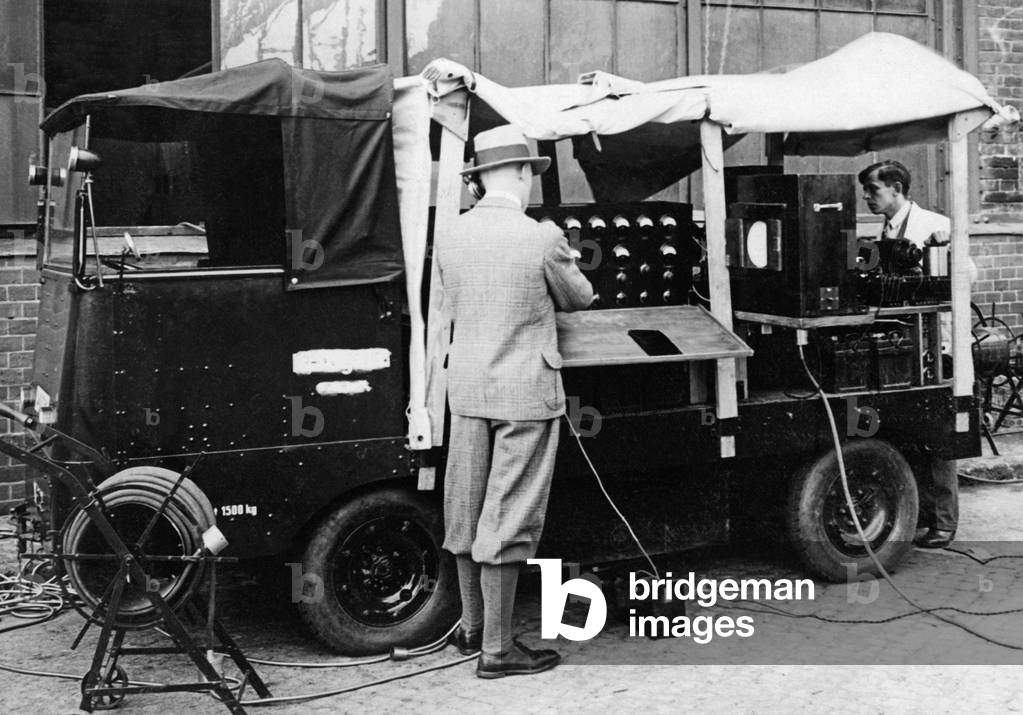 Sound film recording equipment cart, 1929