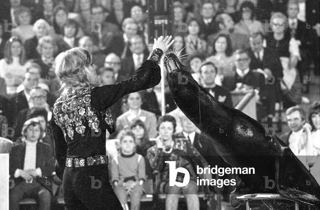 Stars in der Manege, 1971 (b/w photo)