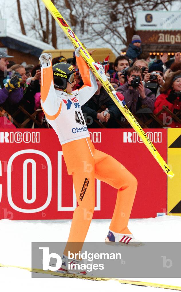 Jens Weissflog, Four Hills Tournament, Garmisch Partenkirchen, 1996 (photo)