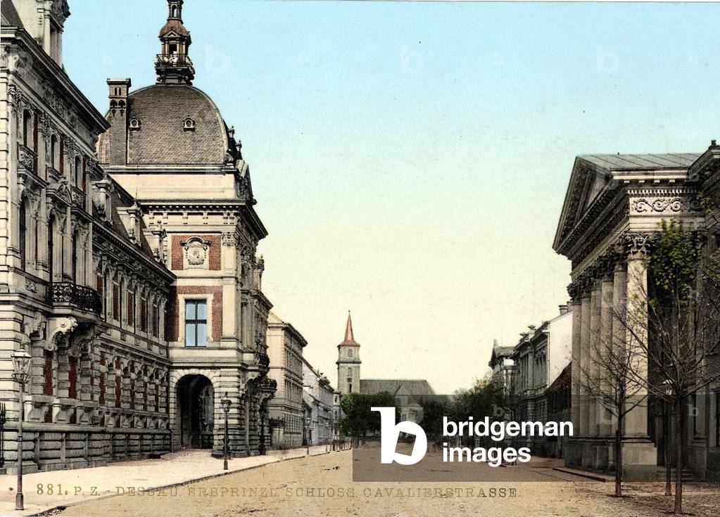 Castle in Dessau in 1904 (photo)