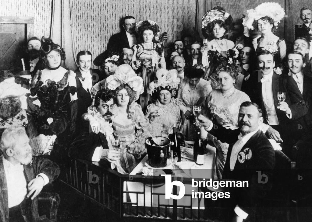 Carnival in Berlin, 1902 (b/w photo)