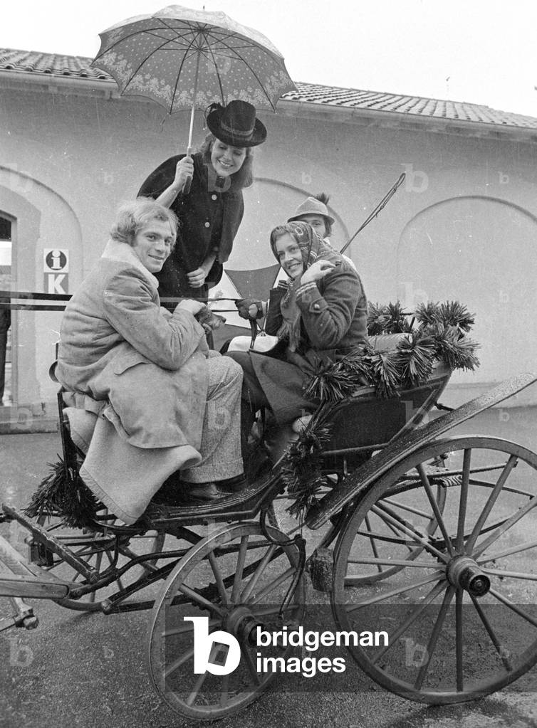 Uli Hoeness in Steinebach, 1973 (b/w photo)