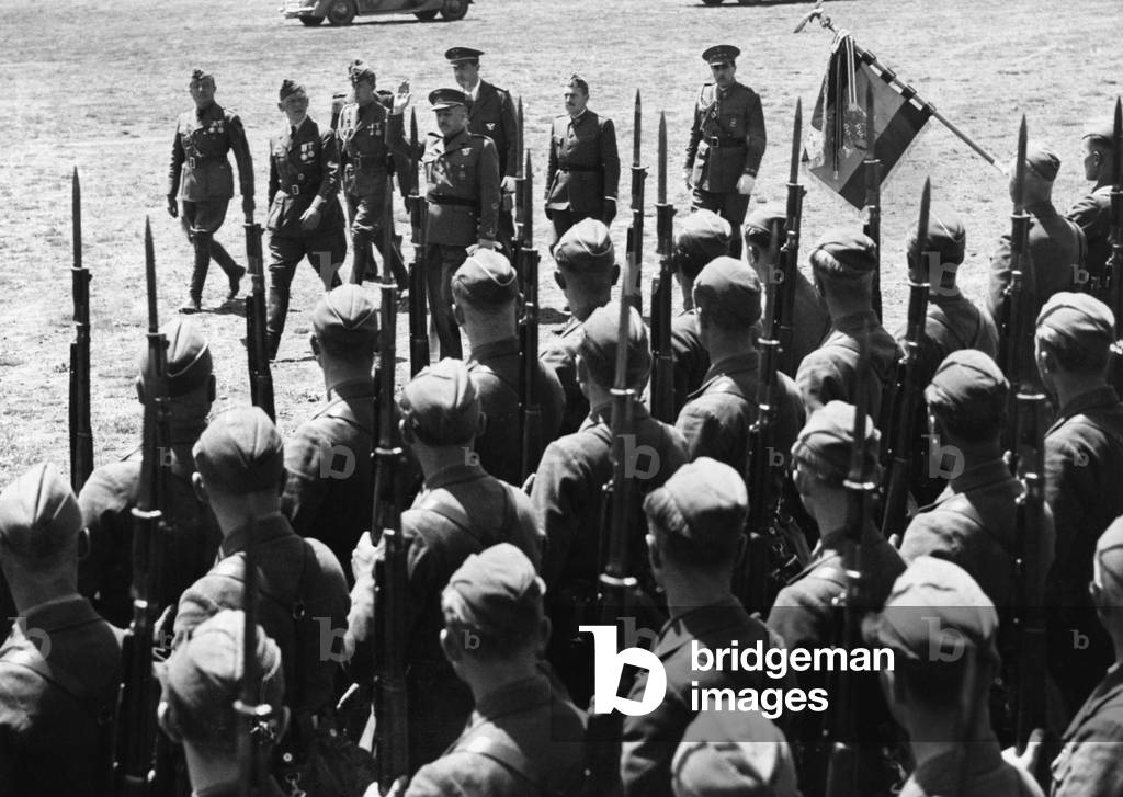 Parade of the Condor Legion in Burgos, Spain, 1939