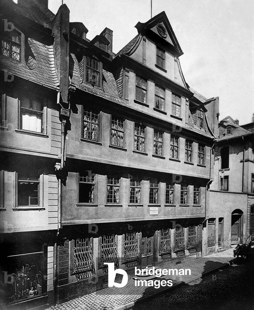 Goethe House in Frankfurt am Main, 1934 (b/w photo)