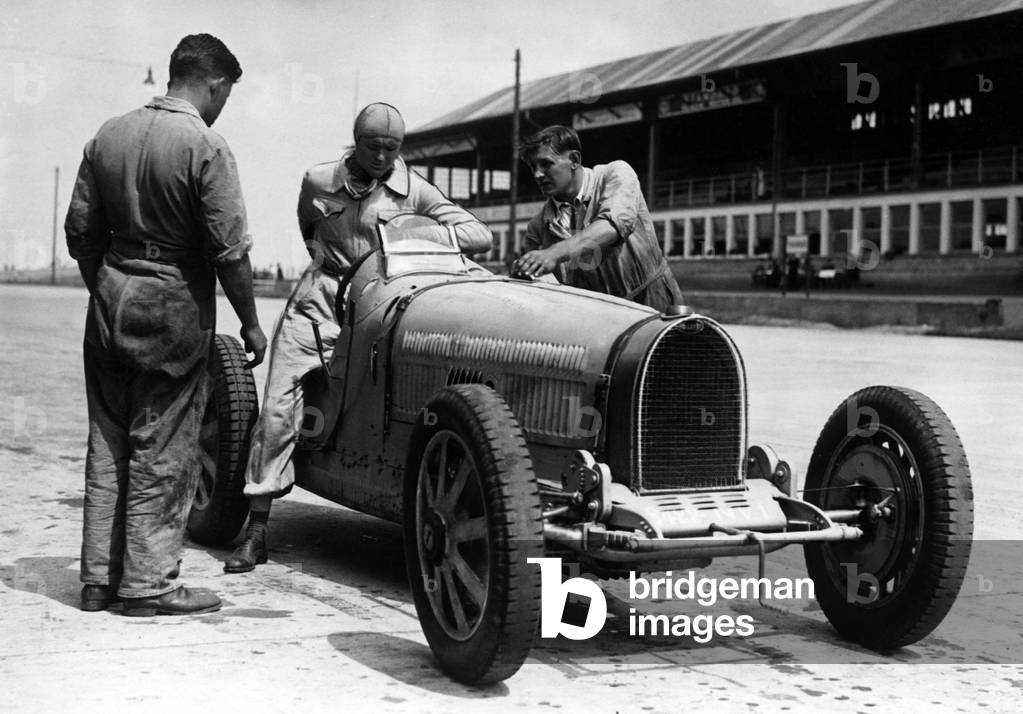 Louis Chiron, racecar driver, Monaco, 1899 (b/w photo)