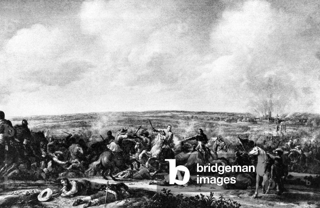 Gustav Adolf of Sweden in the Battle of Luetzen, 1632