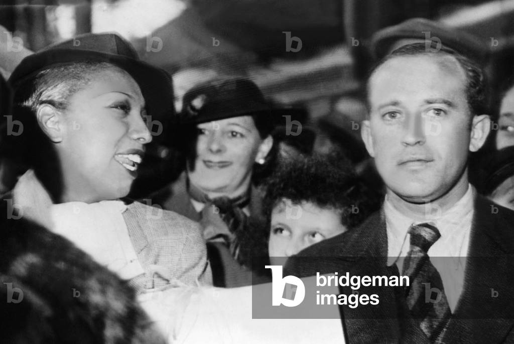 Josephine Baker in Paris, 1939 (b/w photo)