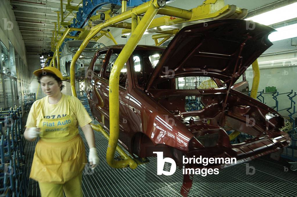 The manufacturing factory of Fiat cars in Poland in Tychy, in the province of Katowice, where are prodeotte cars sold worldwide, 201 (photo)