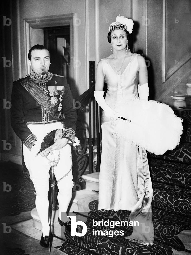 Dino Grandi and his wife, 1933 (b/w photo)