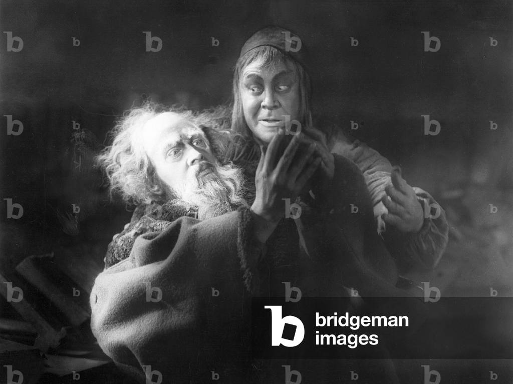 Gosta Ekman and Emil Jannings in 'Faust', 1926 (b/w photo)