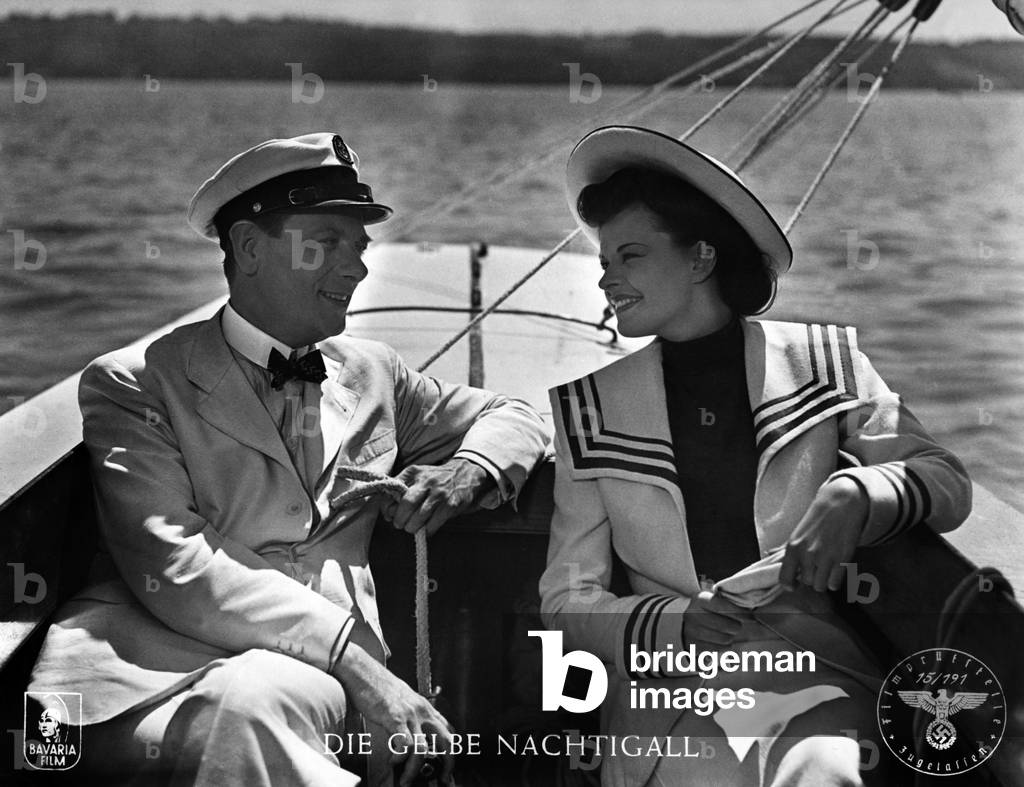 Margot Hielscher and Johannes Riemann, 1944 (b/w photo)