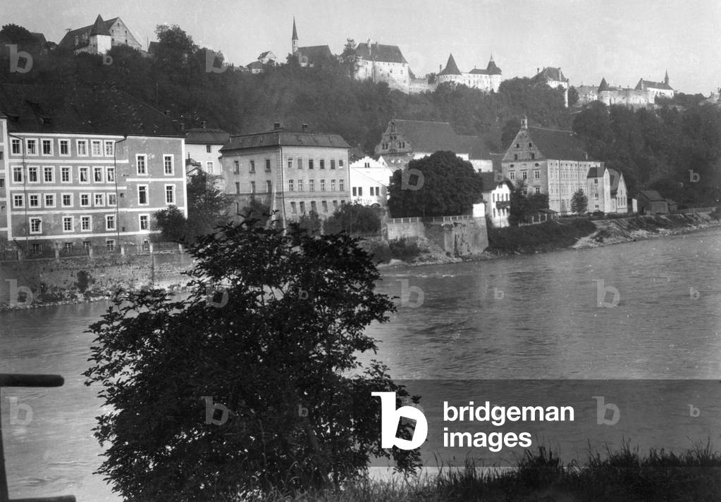 Burghausen an der Salzach, 1929 (b/w photo)