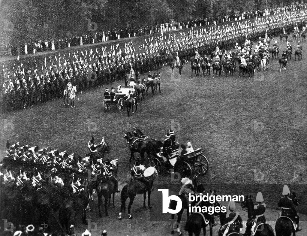 During the Rhenish Imperial Days, 1902 (b/w photo)