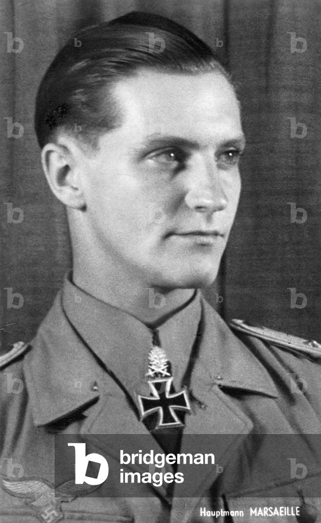 Hans-Joachim Marseille, 1942 (b/w photo)