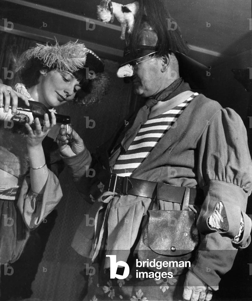 Carnival in Munich (b/w photo)