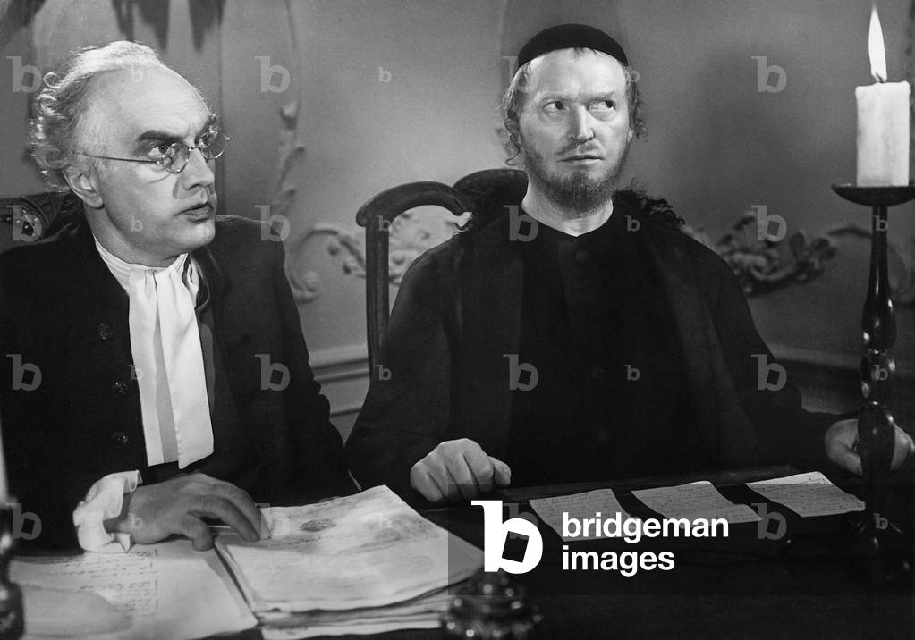 Werner Krauss and Paul Mederow in 'Jud Suess,' 1940 (b/w photo)